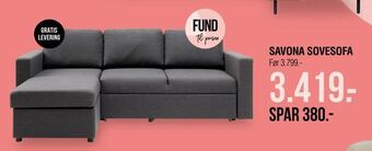 Ilva Savona sovesofa tilbud