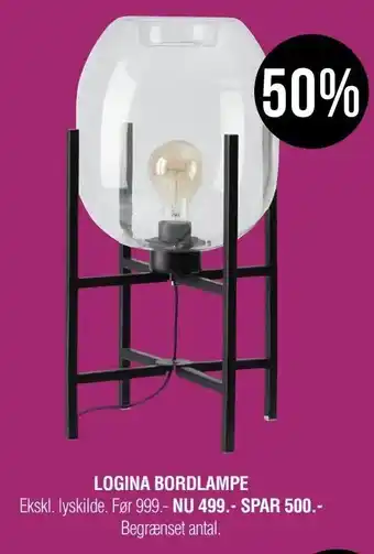 Ilva Logina bordlampe tilbud