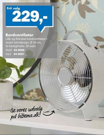 Biltema Bordventilator tilbud
