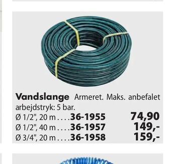 Biltema Vandslange tilbud