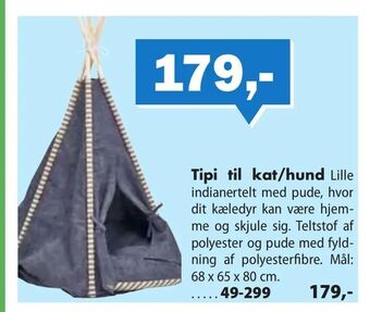 Biltema Tipi til kat/hund tilbud