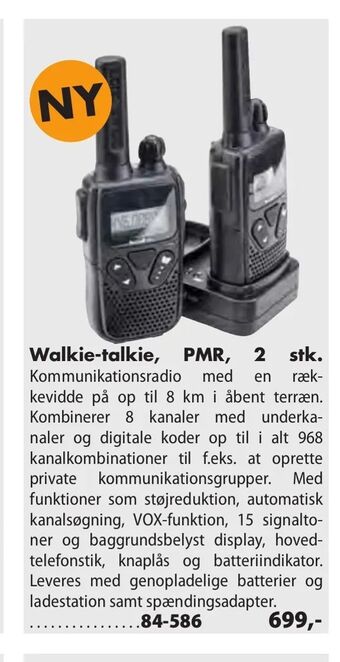 Biltema Walkie-talkie, PMR, 2 stk tilbud