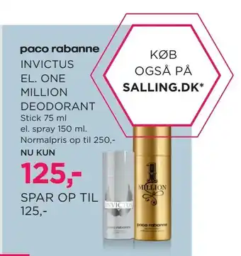 Invictus el. one million deodorant