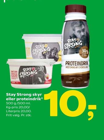 Coop 365 Stay Strong skyr eller proteindrik tilbud