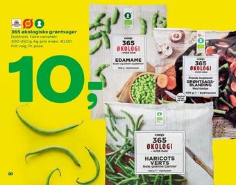 Coop 365 365 økologiske grøntsager tilbud