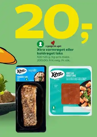 Coop 365 Xtra varmrøget eller koldrøget laks tilbud