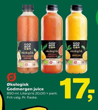 Coop 365 Økologisk Godmorgen juice tilbud