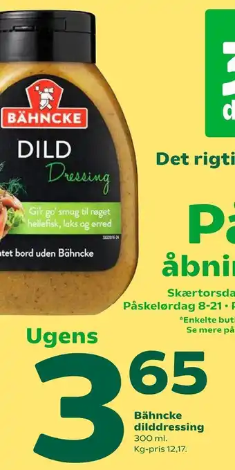 Coop 365 Bähncke dilddressing tilbud