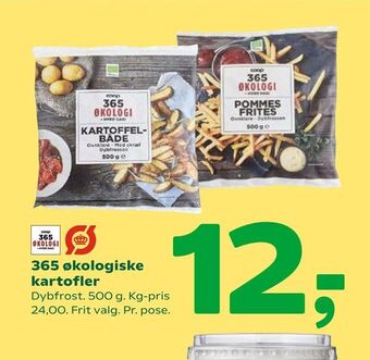 Coop 365 365 økologiske kartofler tilbud