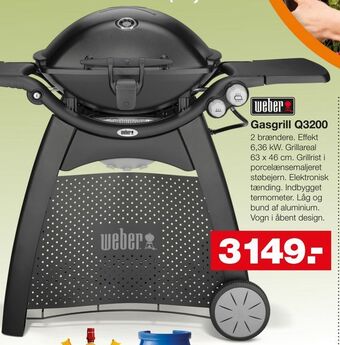 Bauhaus WEBER Gasgrill Q3200 tilbud