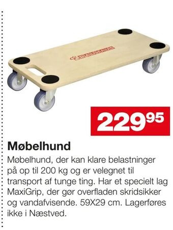 Bauhaus Møbelhund tilbud