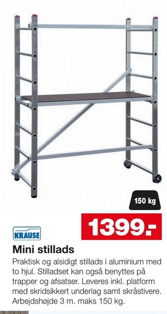 Bauhaus Mini stillads tilbud