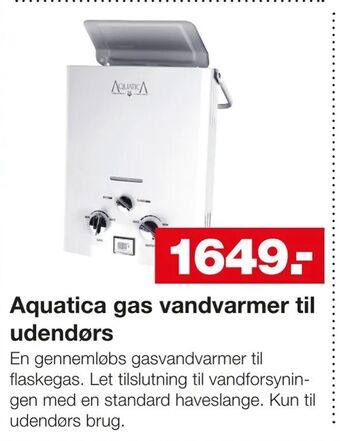 Bauhaus Aquatica gas vandvarmer til udendørs tilbud