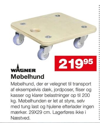 Bauhaus Møbelhund tilbud