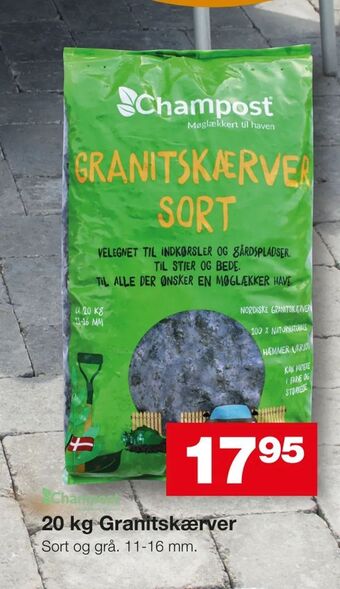 Bauhaus 20 kg Granitskærver tilbud