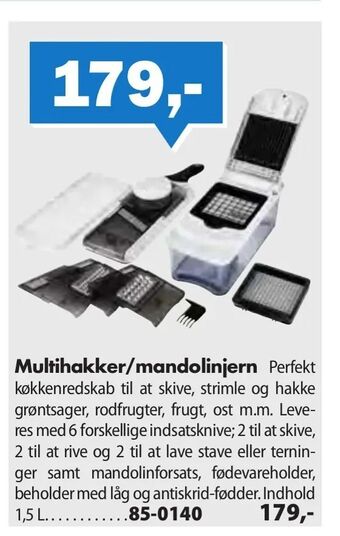 Multihakker/mandolinjern