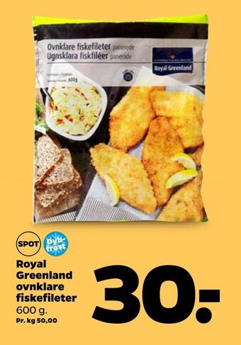 Netto Royal Greenland ovnklare fiskefileter tilbud