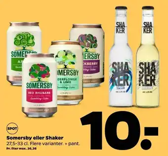 Netto Somersby eller Shaker tilbud