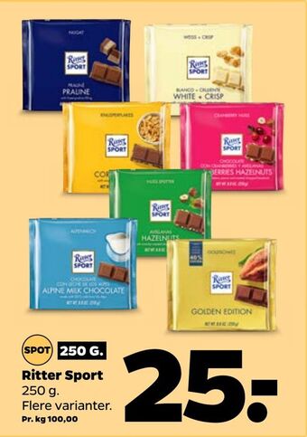 Netto Ritter Sport tilbud