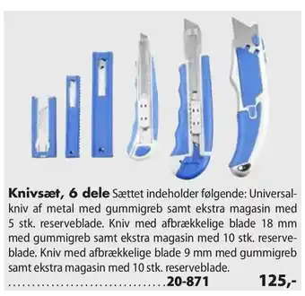 Biltema Knivsæt, 6 dele tilbud