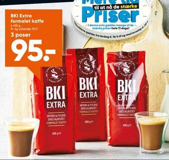 Bilka BKI Extra formalet kaffe tilbud