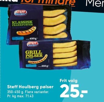 Bilka Steff Houlberg pølser tilbud