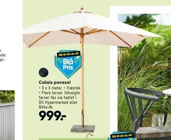 Bilka Calais parasol tilbud