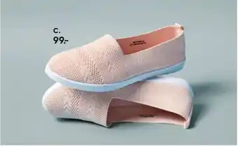 Dame elastik sko rosa