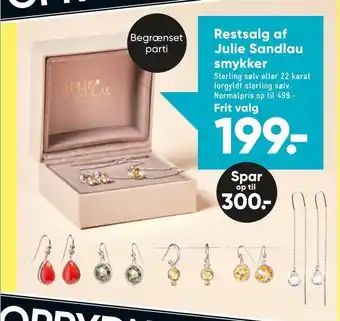 Restsalg af Julie Sandlau smykker