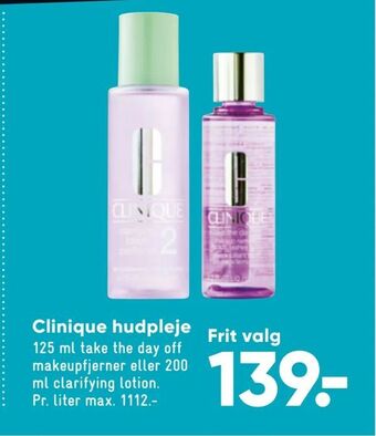 Bilka Clinique hudpleje tilbud