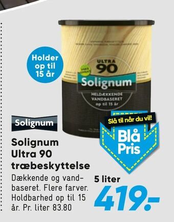 Bilka Solignum Ultra 90 træbeskyttelse tilbud