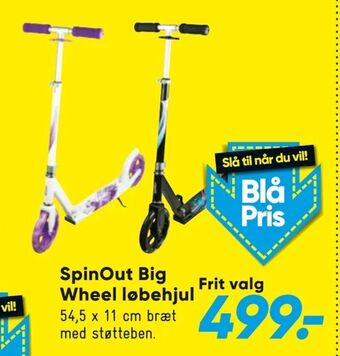 Bilka SpinOut Big Wheel løbehjul tilbud