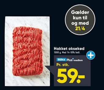 Bilka Hakket oksekød tilbud