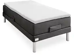 Ilva Nocturne Silver inkl. 4,5 cm Silver topmadras, 90x200 cm elevationsseng tilbud