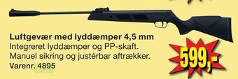 Harald Nyborg Luftgevær med lyddæmper 4,5 mm tilbud