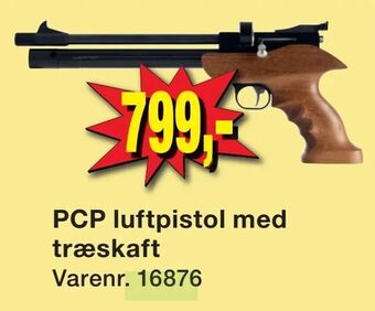 Harald Nyborg PCP luftpistol med træskaft tilbud