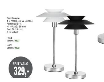 Harald Nyborg Bordlampe tilbud
