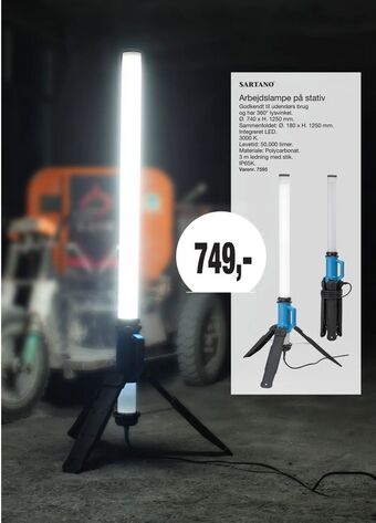 Harald Nyborg Arbejdslampe på stativ tilbud