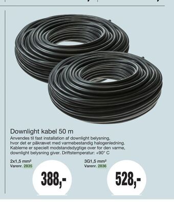Harald Nyborg Downlight kabel 50 m tilbud