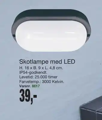 Harald Nyborg Skotlampe med LED tilbud