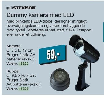 Harald Nyborg Dummy kamera med LED tilbud