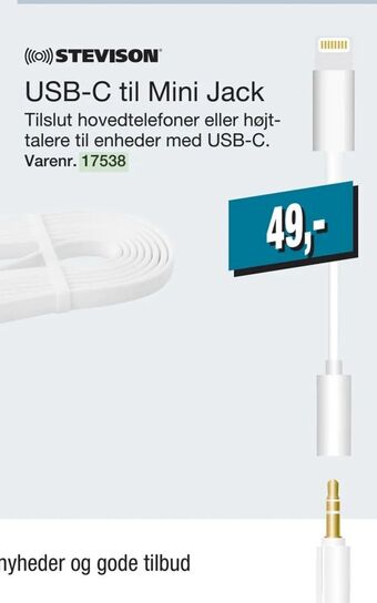 Harald Nyborg USB-C til Mini Jack tilbud