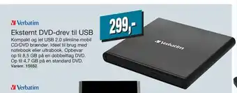 Eksternt DVD-drev til USB