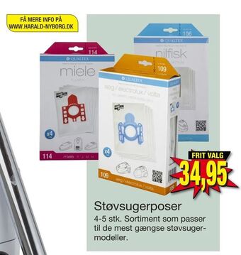 Harald Nyborg Støvsugerposer tilbud