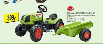 Harald Nyborg Claas pedaltraktor med vogn tilbud
