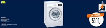 El-Salg Siemens vaskemaskine tilbud