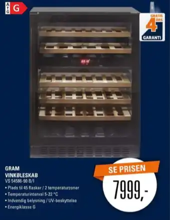Grundig vinkøleskab