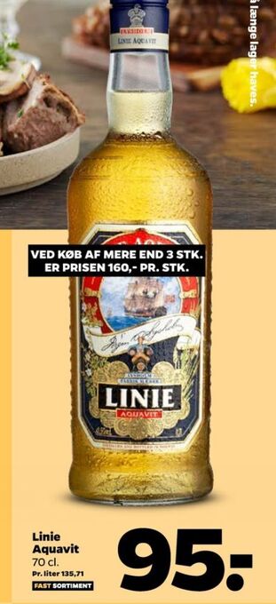 Netto Linie aquavit snaps tilbud