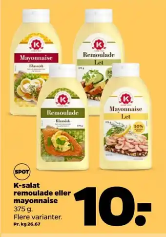 Netto K-salat mayonnaise tilbud