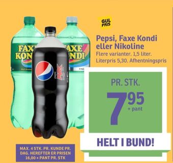SPAR Pepsi max cola tilbud